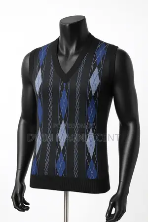 Men's Argyle v-Neck Sweater Vest