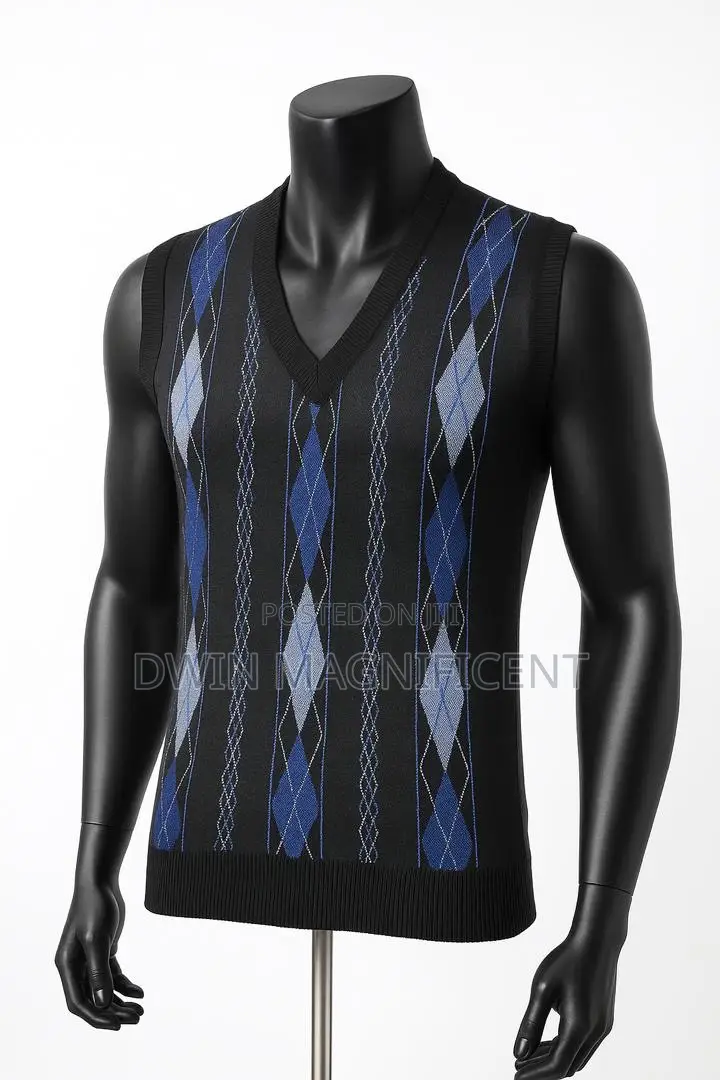 Men's Argyle v-Neck Sweater Vest