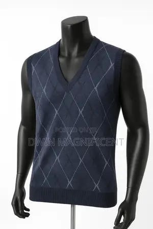 Men's Argyle v-Neck Sweater Vest