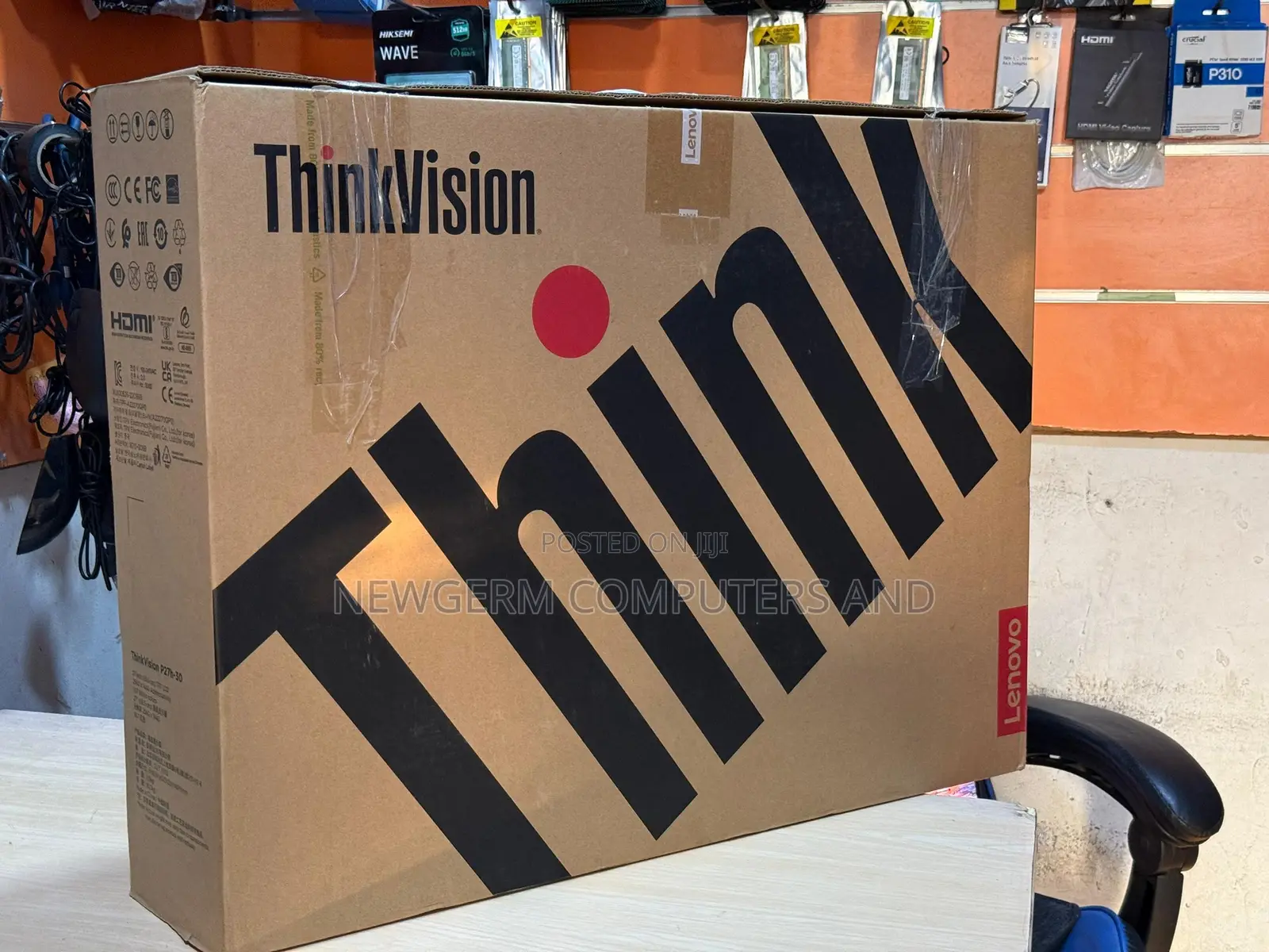 Lenovo Thinkvision 27" 2560x1440 Type-C Class a Monitor