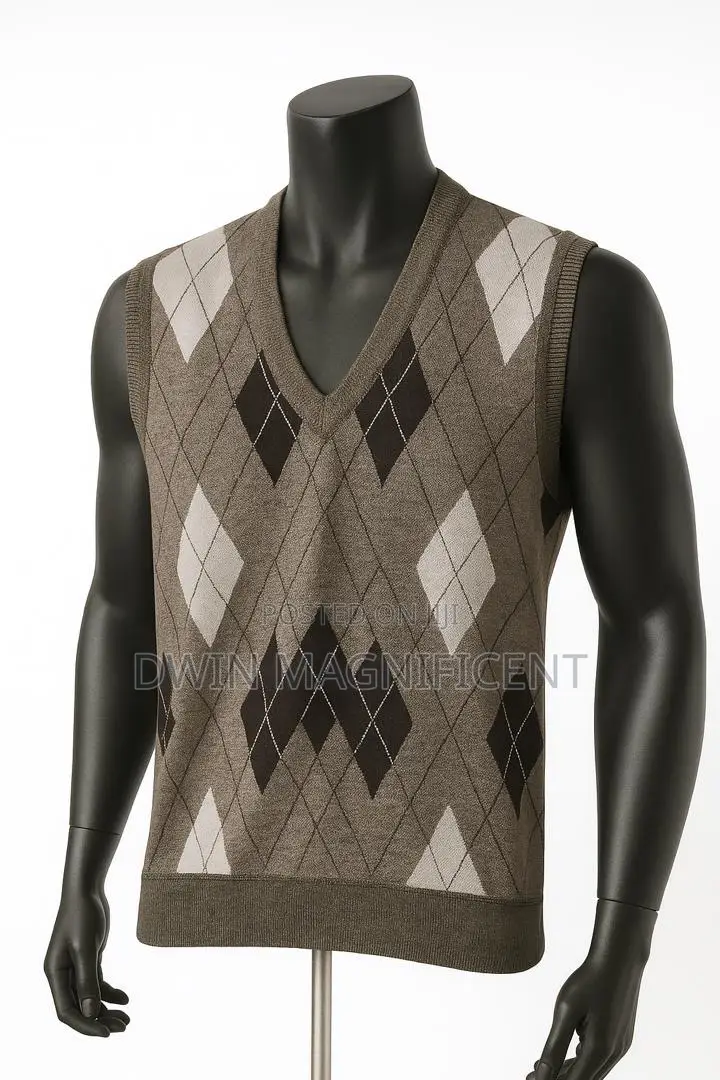 Men's Argyle v-Neck Sweater Vest