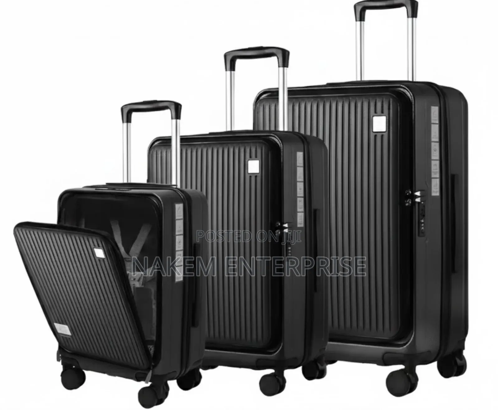 22,26,30inch 3pcs Front Open Large Trunk Style Hardshell Pc Suitcases
