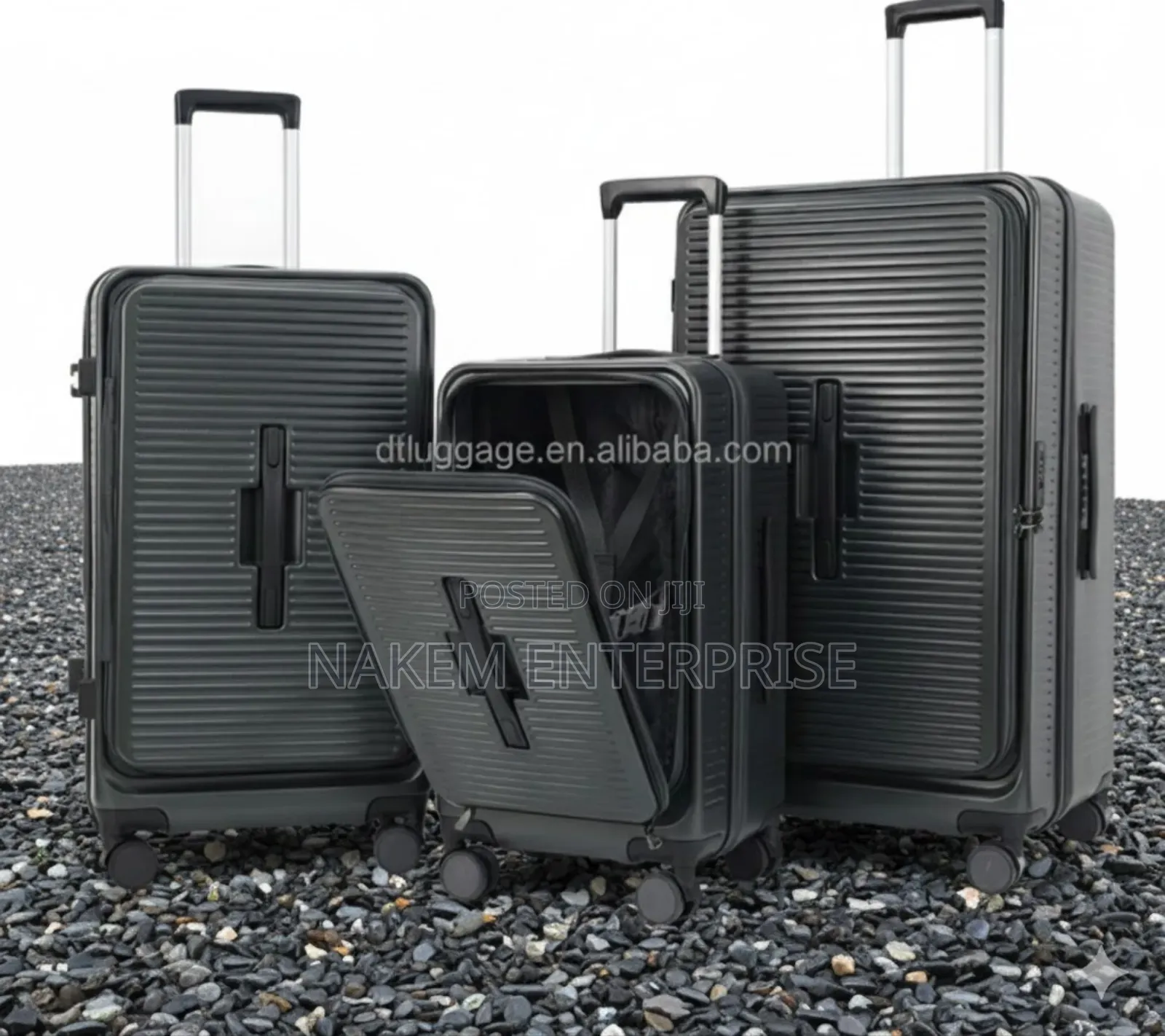 22,26,30inch 3pcs Front Open Large Trunk Style Hardshell Pc Suitcases