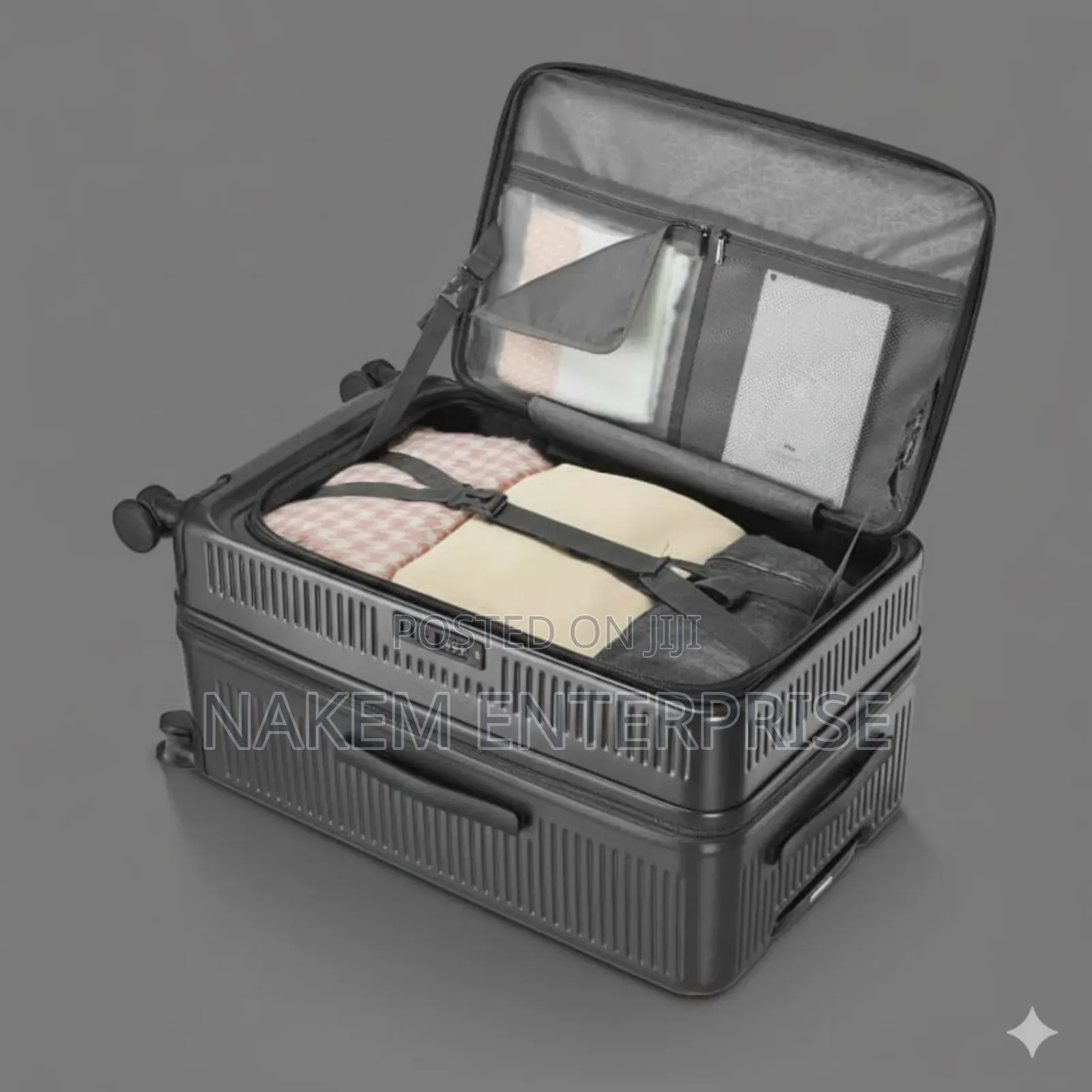 22,26,30inch 3pcs Front Open Large Trunk Style Hardshell Pc Suitcases