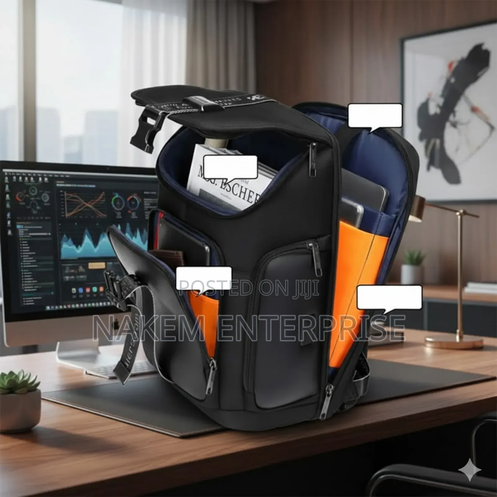Waterproof Backpack Large Capacity Business Trip Laptop Backpack