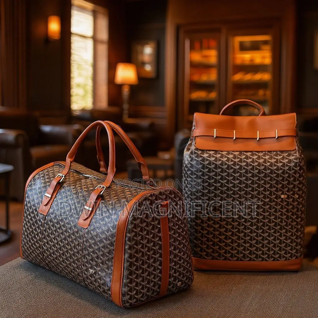 A Set of Goyard Boston Duffel Bag /Goyard Cisalpin Backpack.