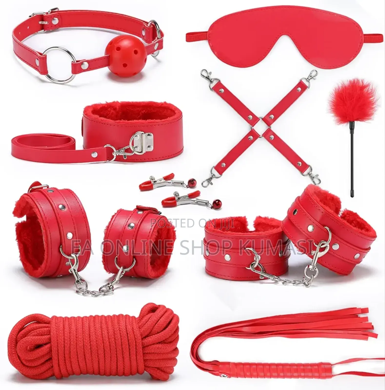 Sex Bondage BDSM Restraints Sex Toys 10 PCS Set