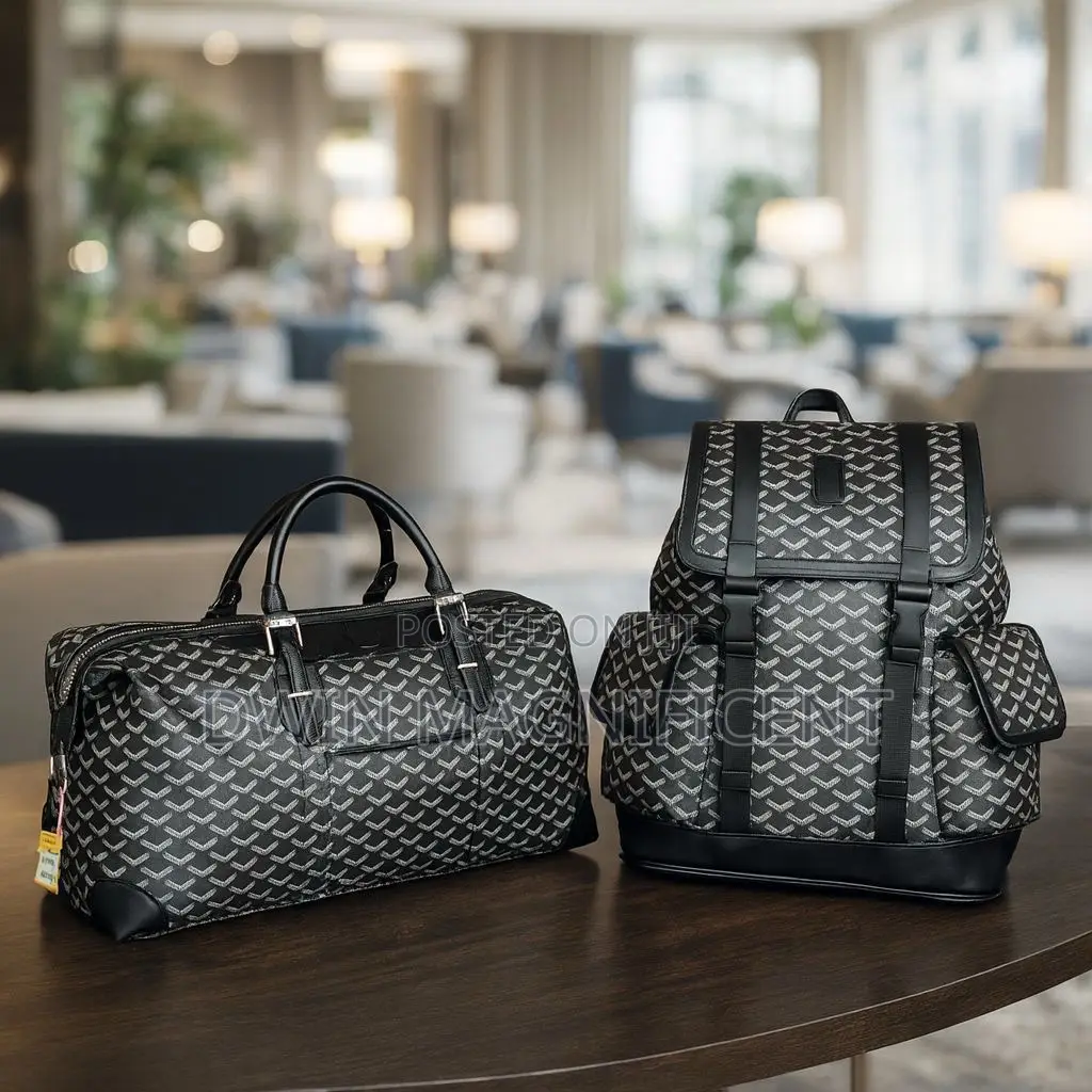 Goyard Boston 50 Duffel Bag and a Goyard Alpin Mm Backpack.