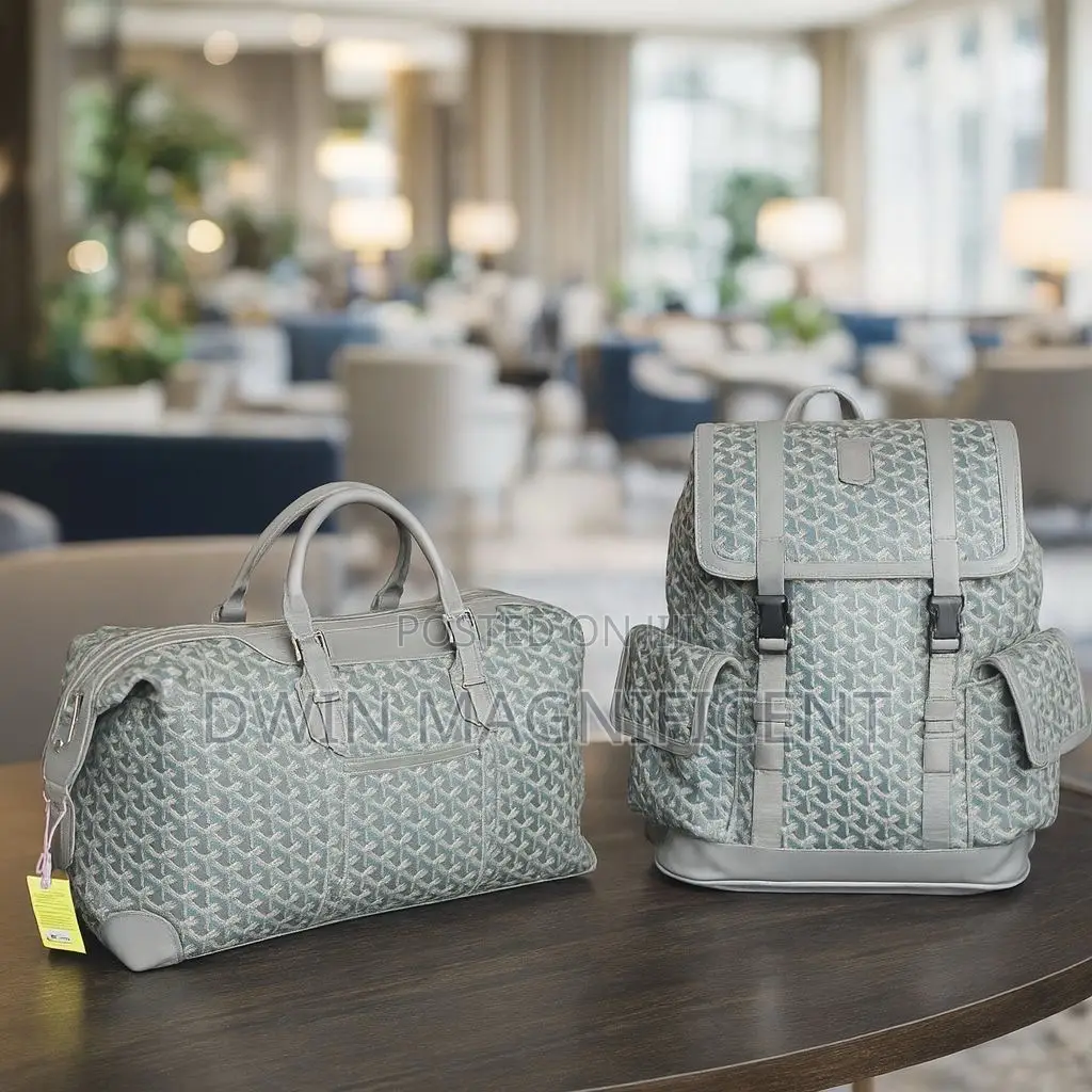 Goyard Boston 50 Duffel Bag and a Goyard Alpin Mm Backpack.