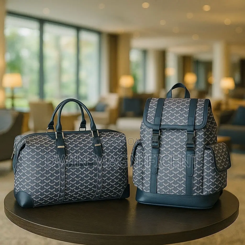 Goyard Boston 50 Duffel Bag and a Goyard Alpin Mm Backpack.
