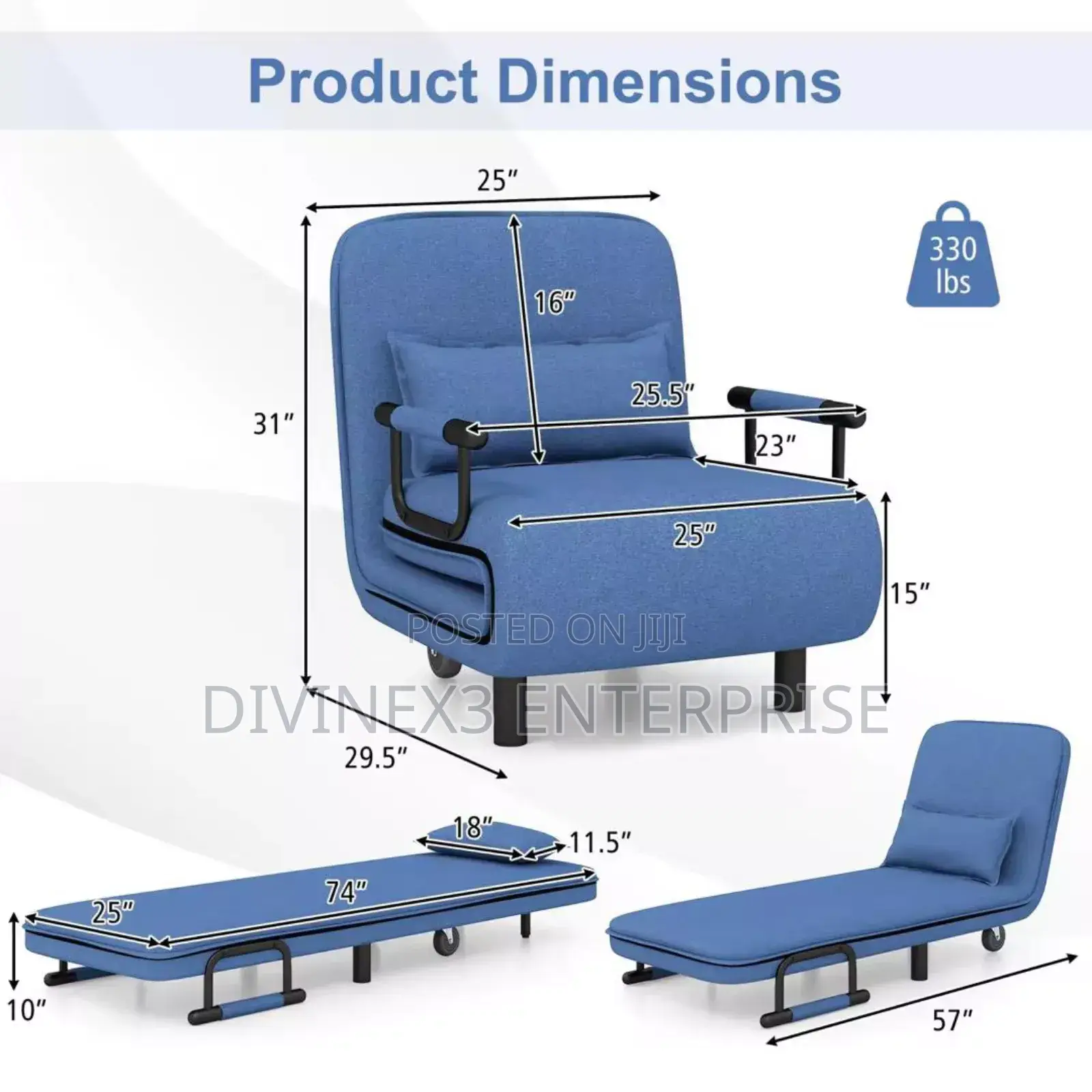 Convertible Design Sofa/Bed