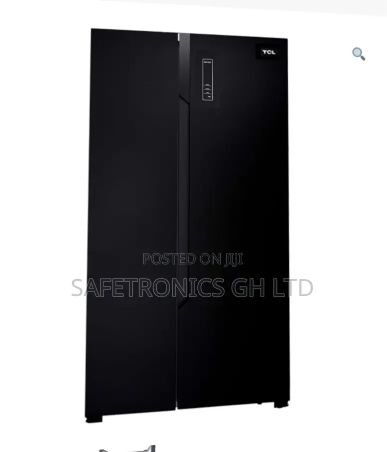 Elegant Black Side by Side P572sbsg TCL 442 Liters Refrigerator