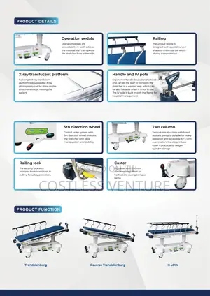 Ingot Hydraulic Patient Transfer Trolley