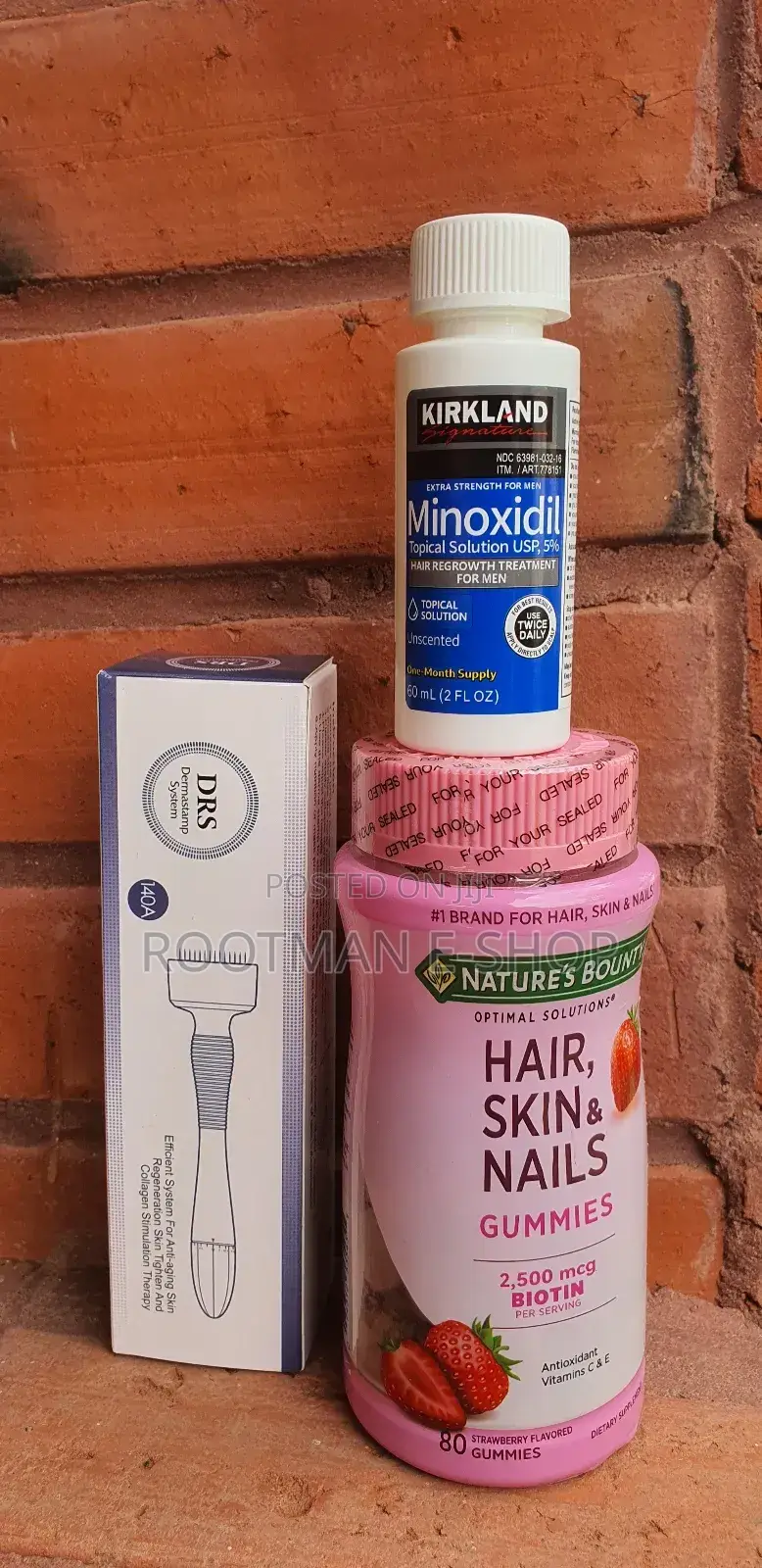 Collagen Confidence Pack - Derma Stamp, Minoxidil Biotin