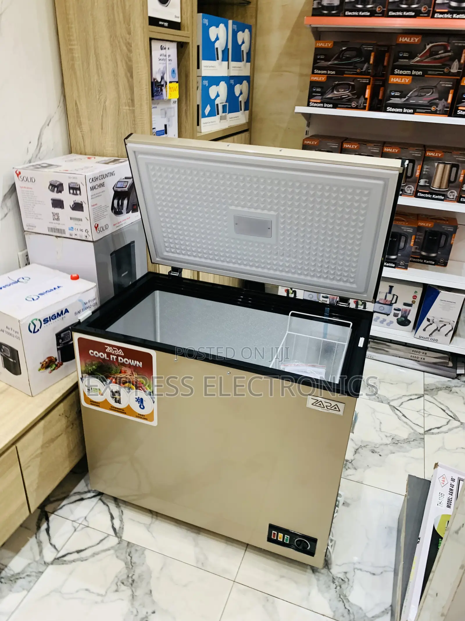 Highly Recommended Chest Freezer Single Door Gold Color 238l Zara