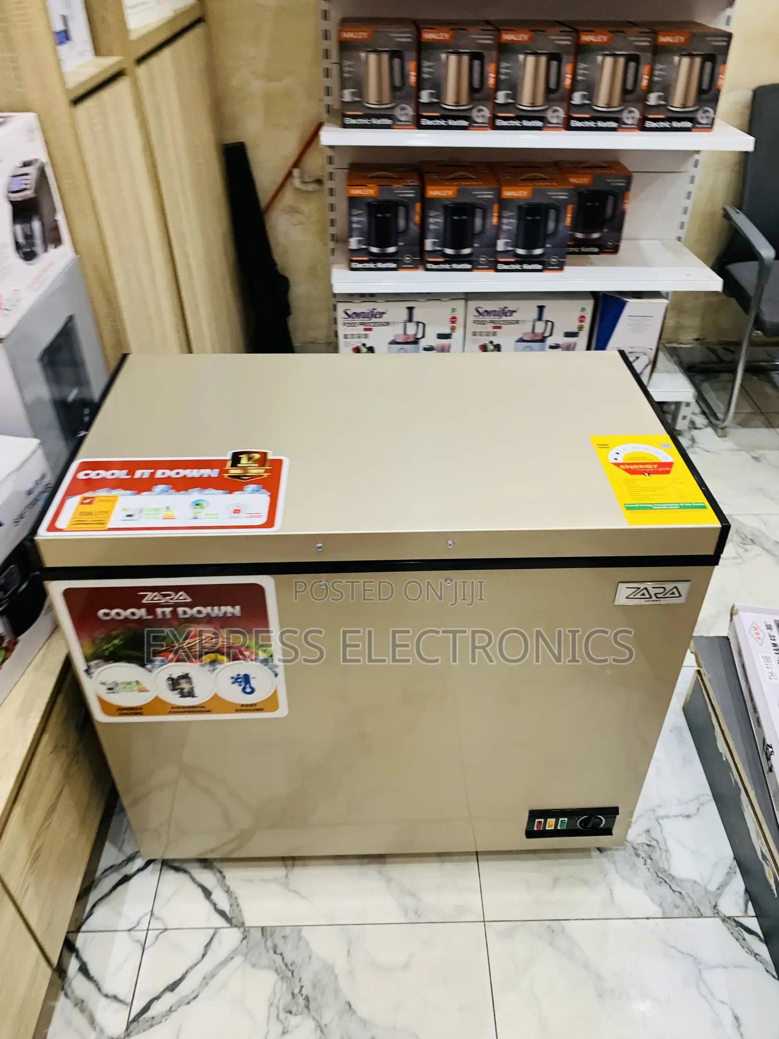 Highly Recommended Chest Freezer Single Door Gold 238l Zara