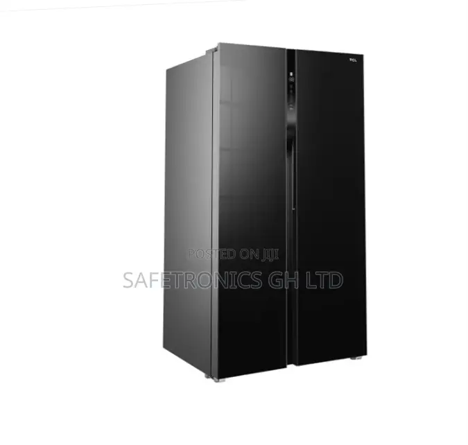 High Efficiency P774sbbg Mirror Black 595 Liters Side by Side Fridge