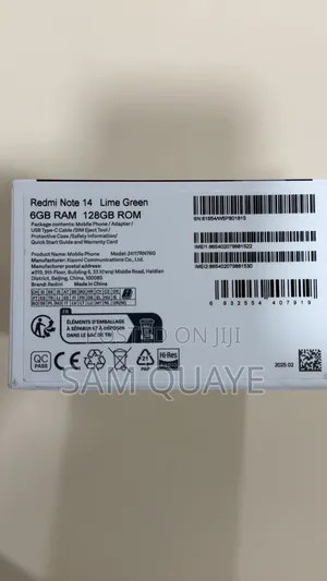 Xiaomi Redmi Note 14 4G 128 GB Green