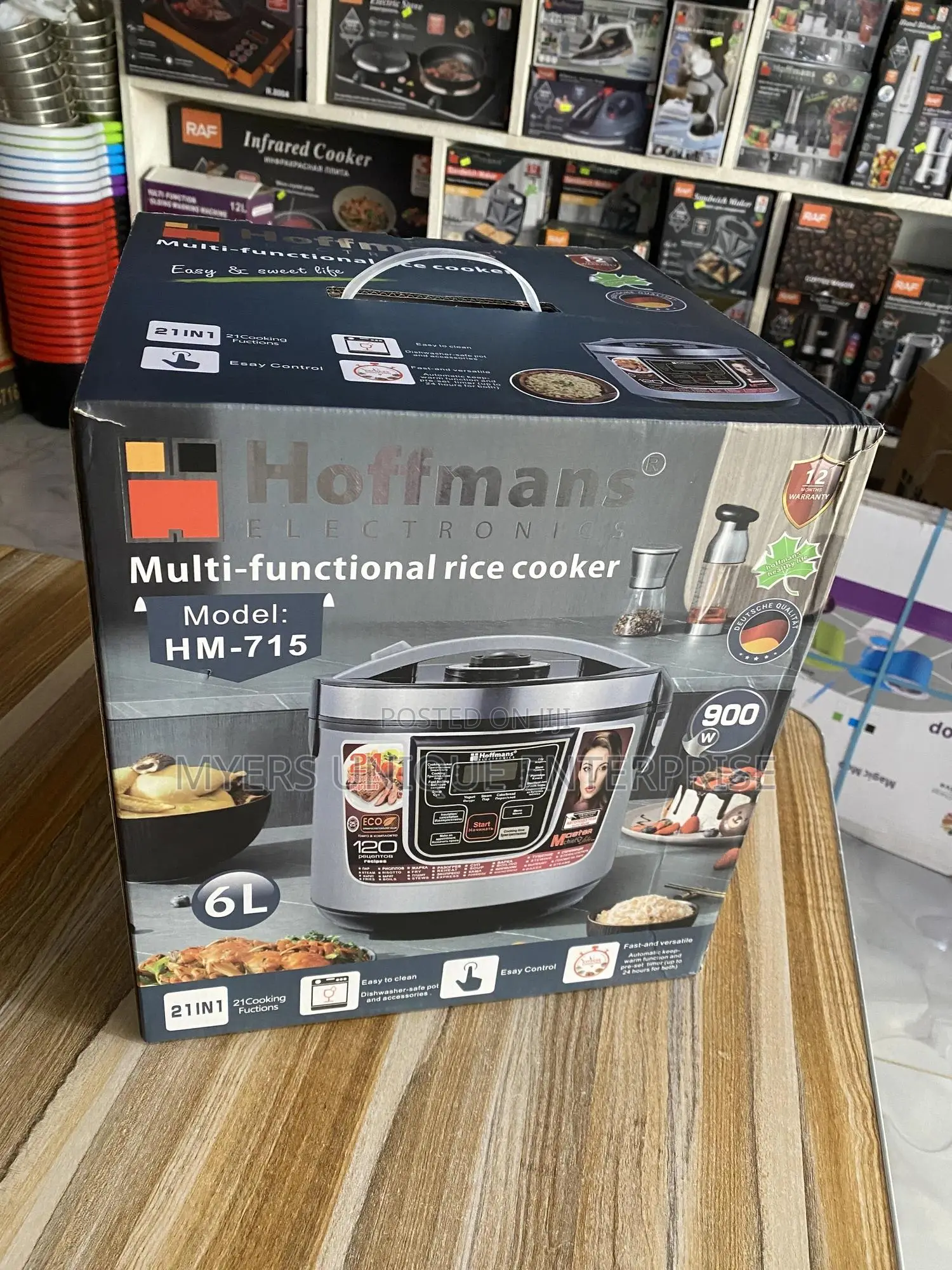 Chef-Mode Multifunctional Hoffman Rice Cooker 900w