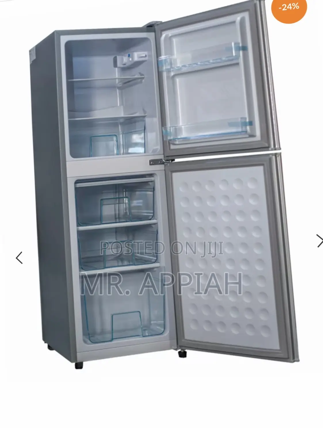 Energy Saving Nasco Nasd2-14fl 116l Double Door Refrigerator 