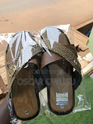 Men Quality Leather Slippers