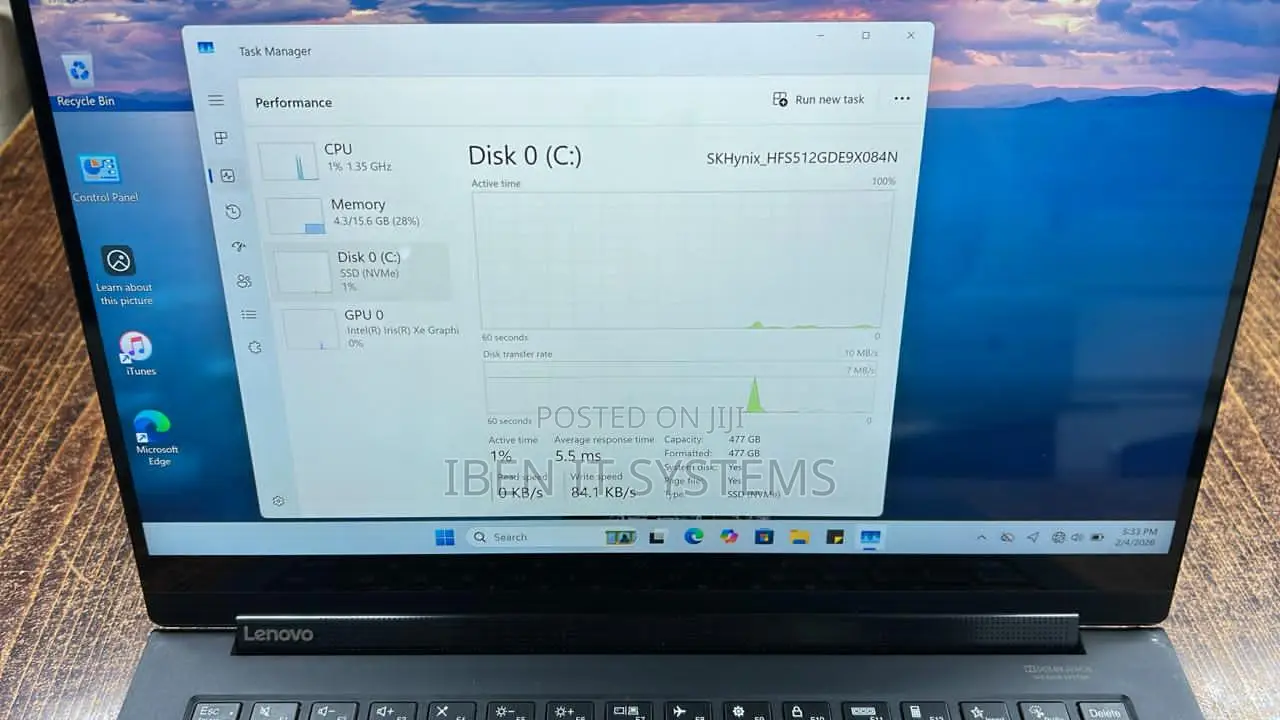 Laptop Lenovo Yoga 9i 16GB Intel Core i7 SSD 512GB