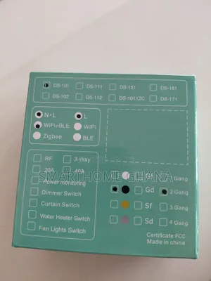 2 Gang Wifi Smart Light Switch, Voice And App Control