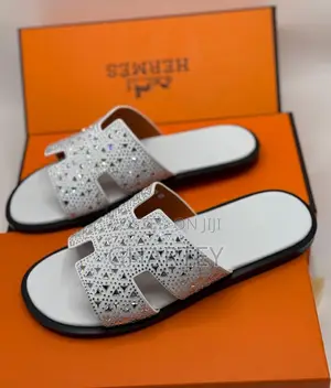Luxury Crystal H-Slide Slippers Available in 4 Samples