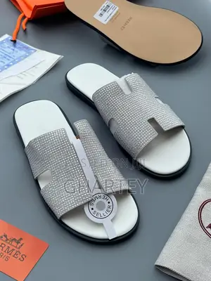 Luxury Crystal H-Slide Slippers Available in 4 Samples