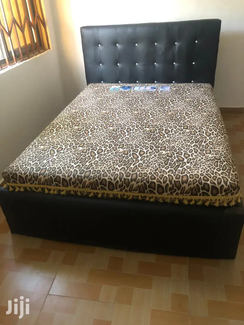 New Black Bed With Matress.Free Delivery