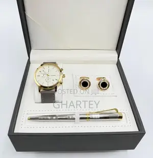 Luxury Men’S Gift Set – Watch, Cufflinks Pen