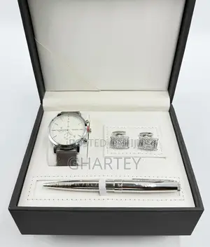 Luxury Men’S Gift Set – Watch, Cufflinks Pen
