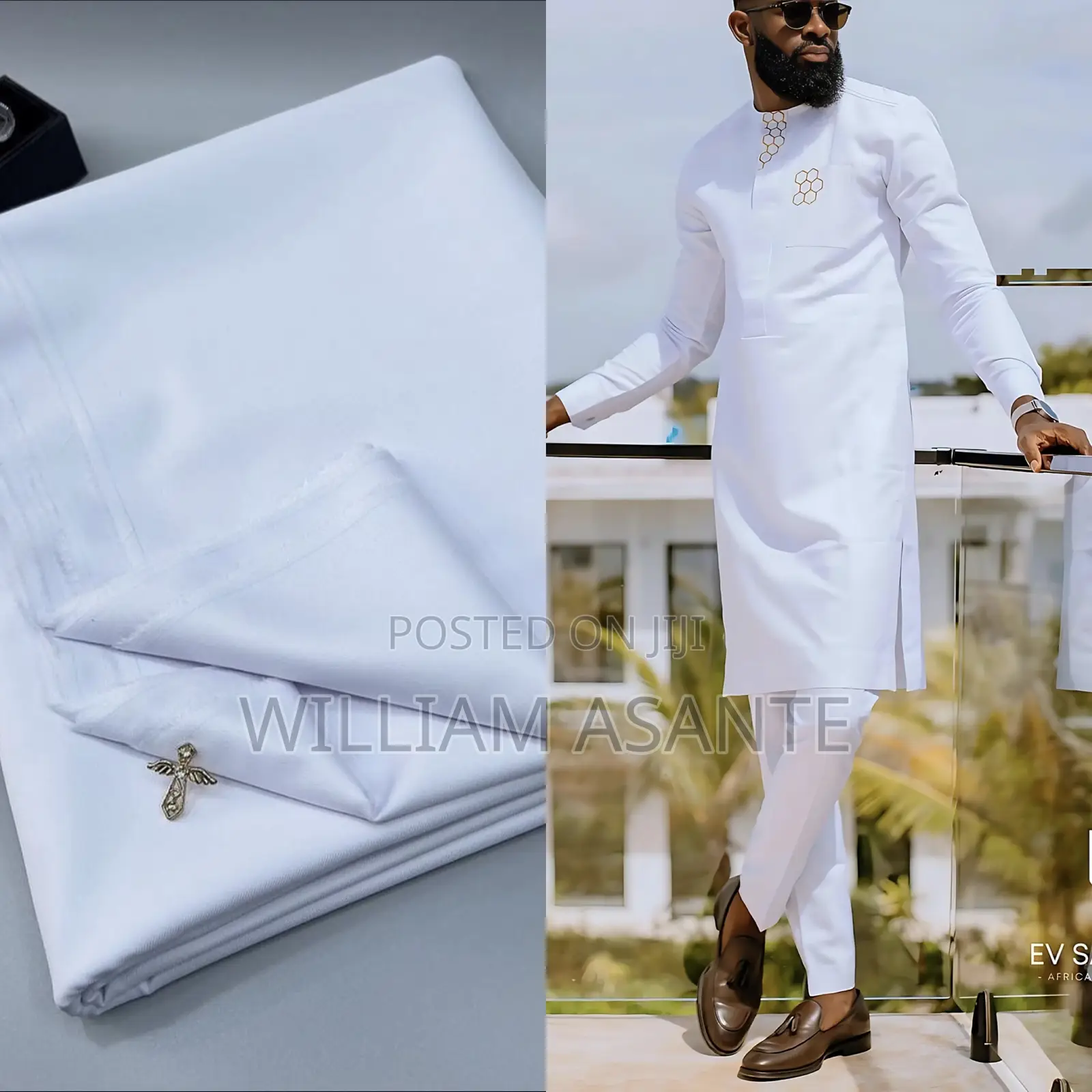 Plain Fabrics for Men Kaftan
