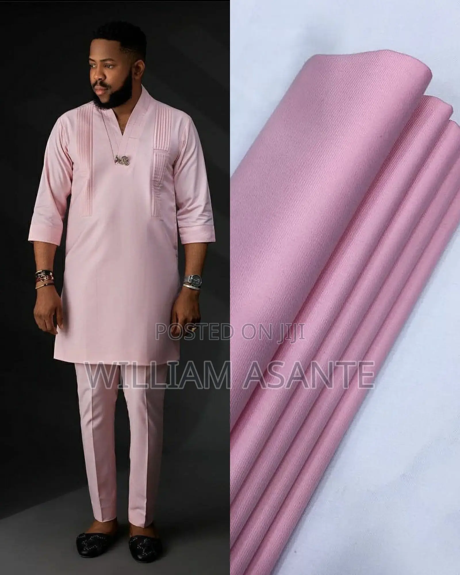 Plain Fabrics for Men Kaftan