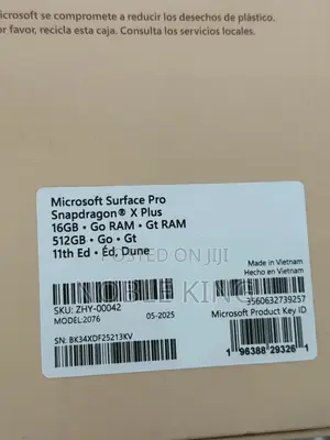 New Microsoft Surface Pro 11th Edition, a Copilot+ PC 16GB SSD 512GB
