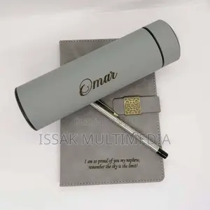 Flask, Diary and Pen Customize