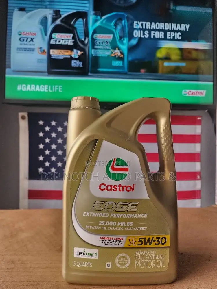 Castrol Edge Extended Performance Motor Oil.
