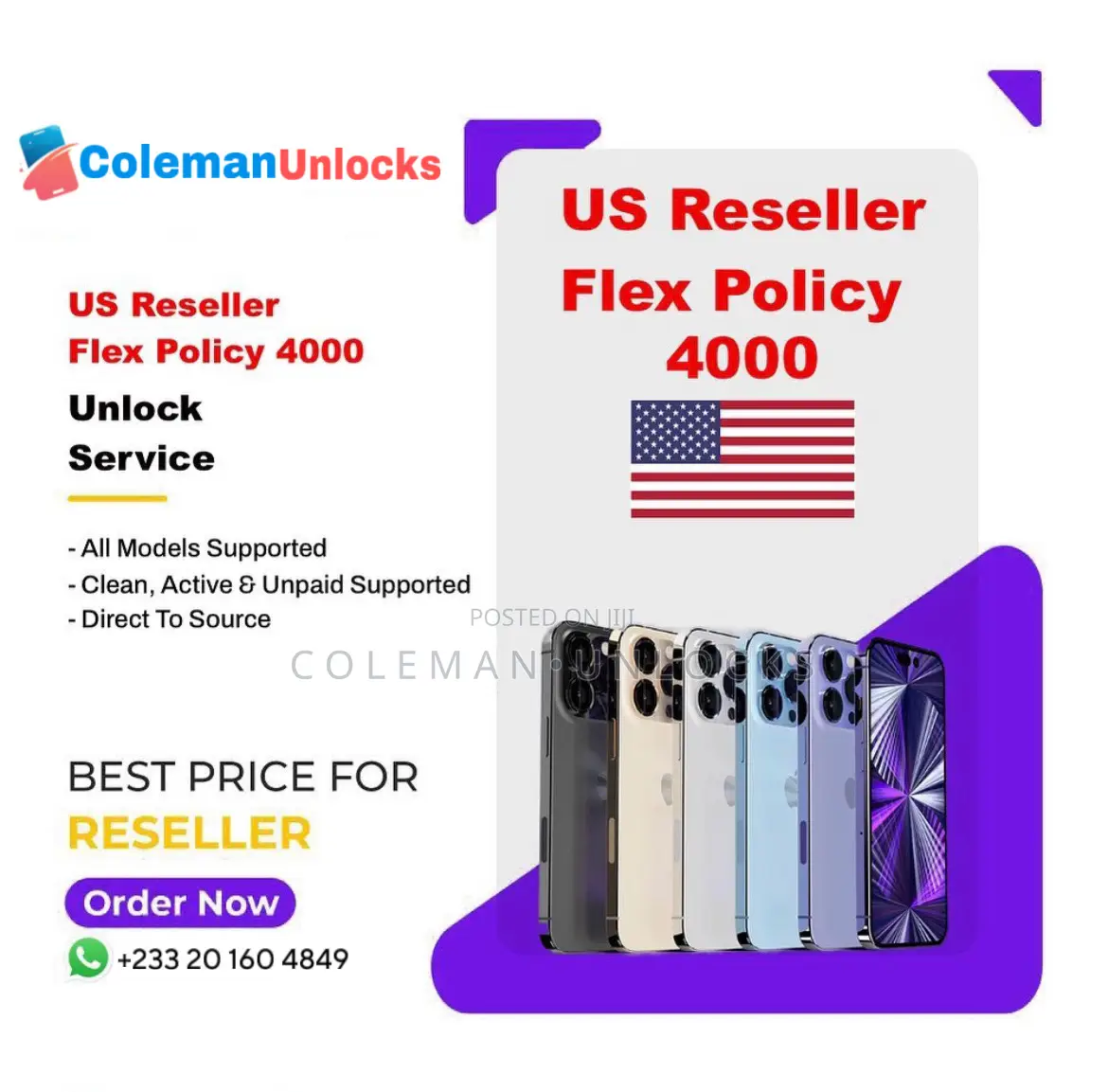 Us Reseller Flex Policy iPhone Unlock