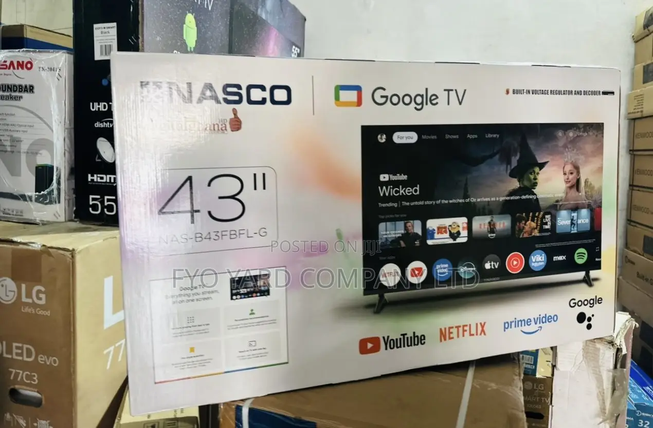 Latest in Town Nasco 43”Smart Netflix,Youtube , Android Digital Tv