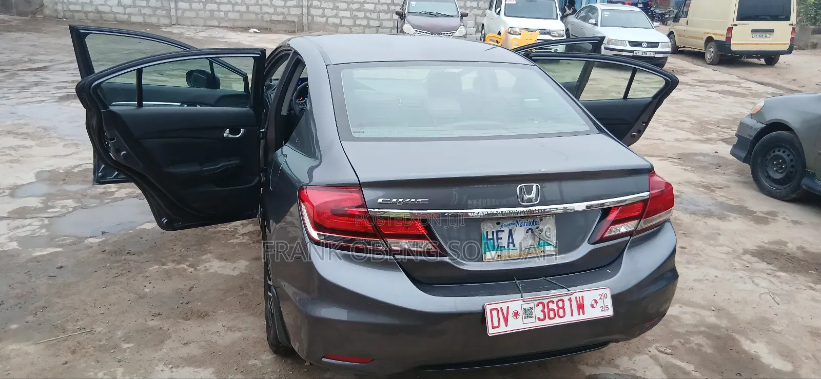 Honda Civic EX 4dr Sedan (1.8L 4cyl CVT) 2015 Gray