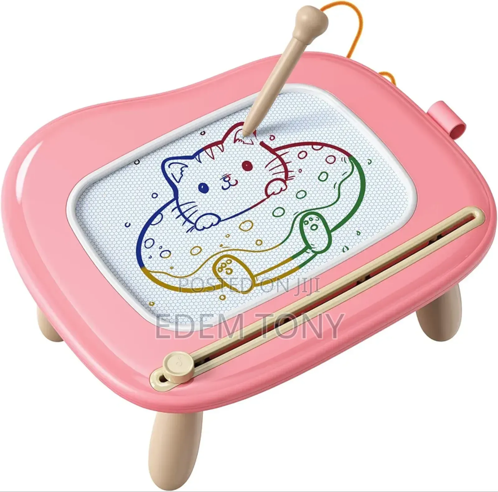 Magnetic Drawing Board/Table for Toddlers(Pink)