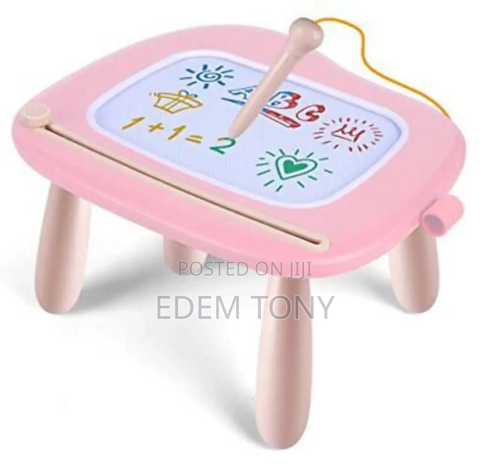 Magnetic Drawing Board/Table for Toddlers(Pink)