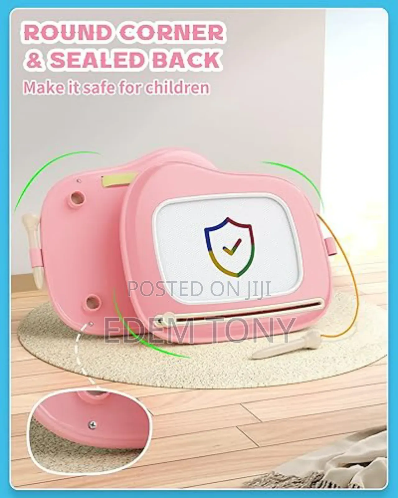 Magnetic Drawing Board/Table for Toddlers(Pink)