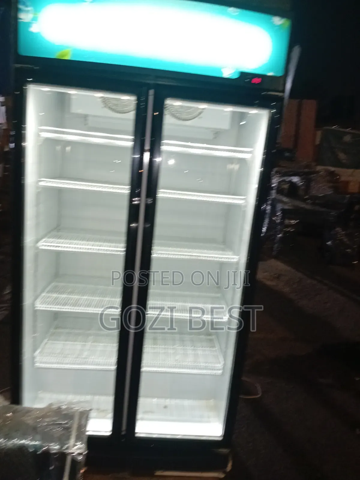 100% Working 2weeks Neatly Use Hisense Double Door Glass Fridge at Cl