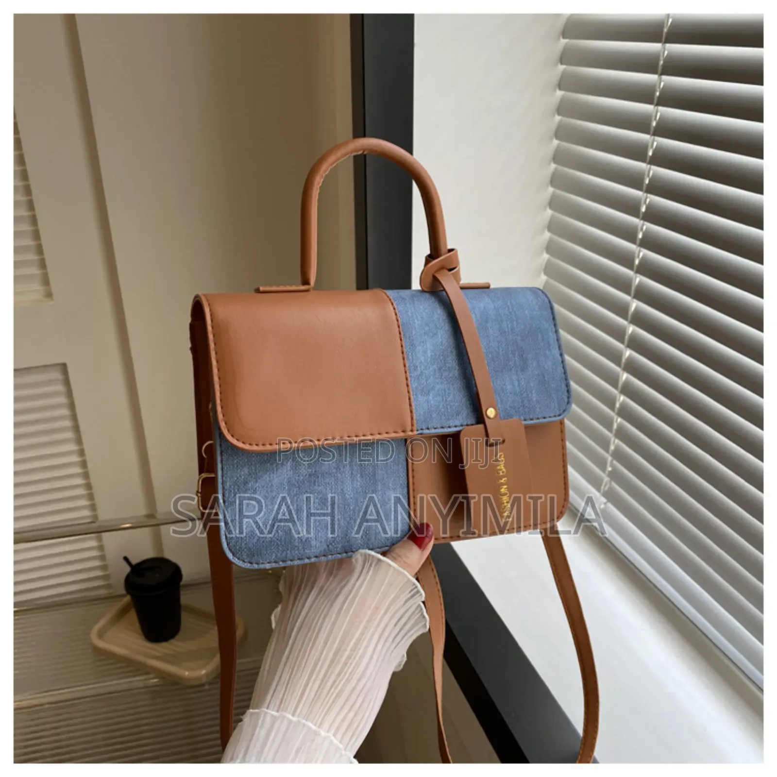 Crossbody Pu Bag in Light Brown, Deep Brown and Black