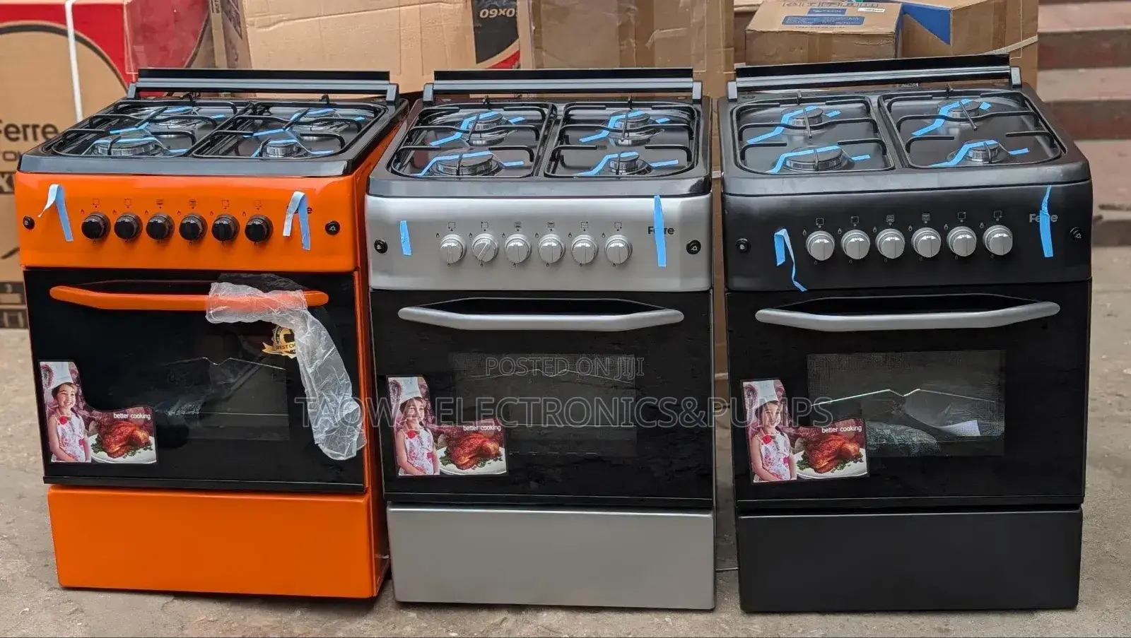 Ferre 60x60 _ 4 Burner Gas Cooker