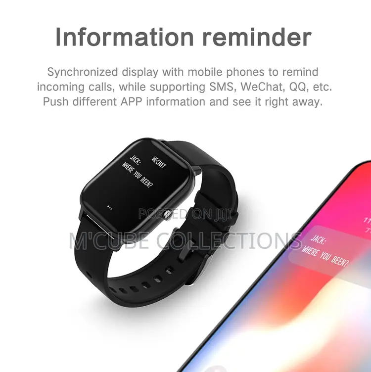 Lifestyle Companion Smart Watch-Bw027-Black