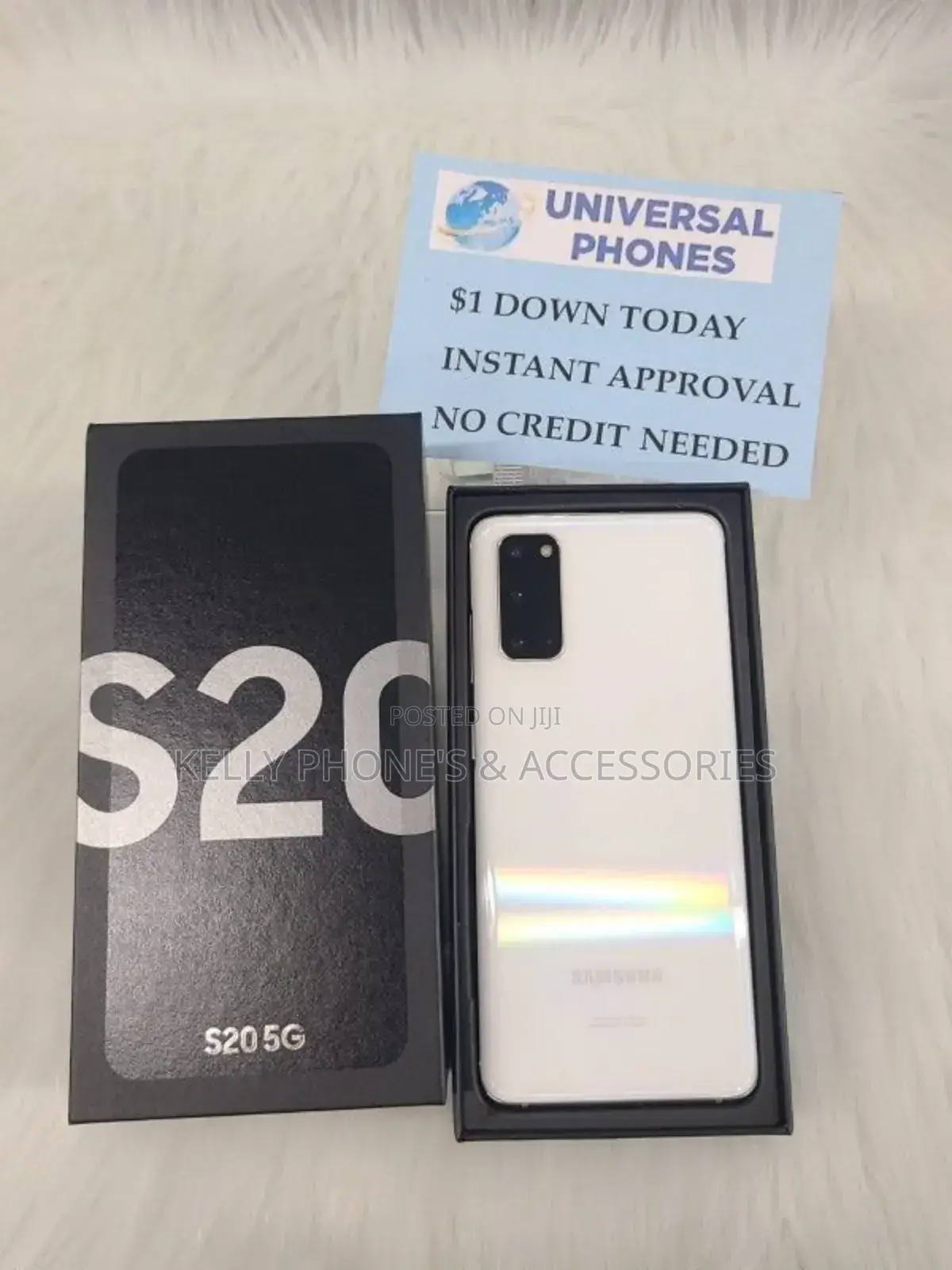 New Samsung Galaxy S20 5G Uw 128 GB White
