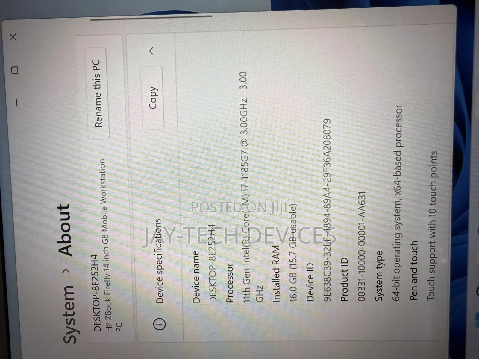 Laptop HP ZBook Firefly G8 16GB Intel Core i7 SSD 512GB