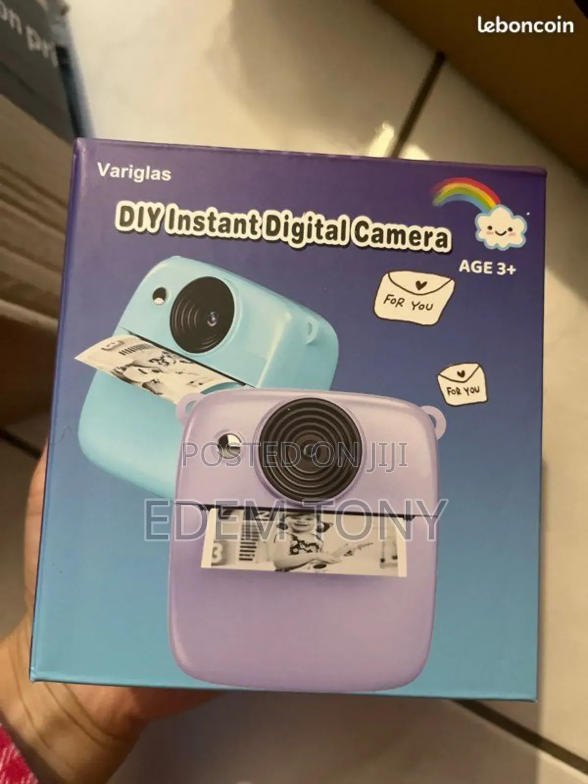 Variglas Diy Instant Digital Camera(Pink) for Kids